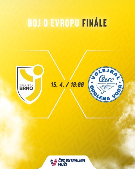 Plakát události Boj o volejbalové evropské poháry: Brno - Odolka