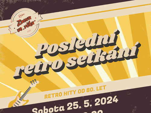 Plakát události Retro diskotéka Třebíč - Poslední retro setkání