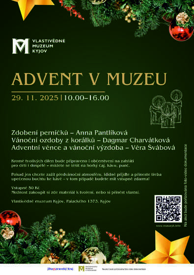 Plakát události Advent v muzeu