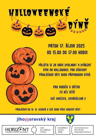 Plakát události Halloweenské dýně 2025