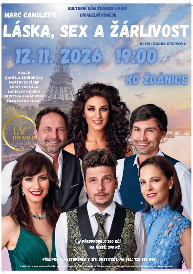 Plakát události Láska, sex a žárlivost