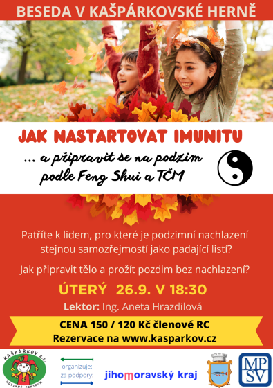 Plakát události Beseda - Jak nastartovat imunitu