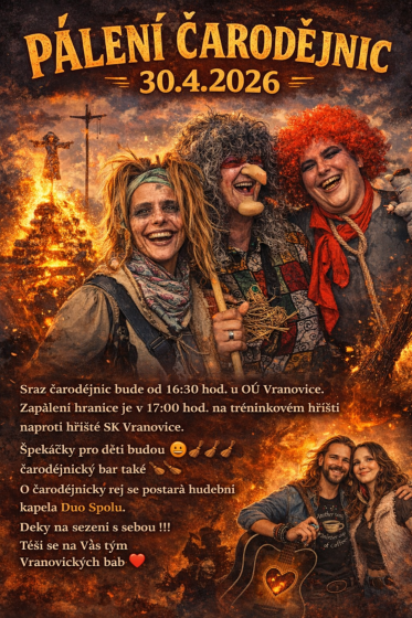 Plakát události Pálení čarodejnic