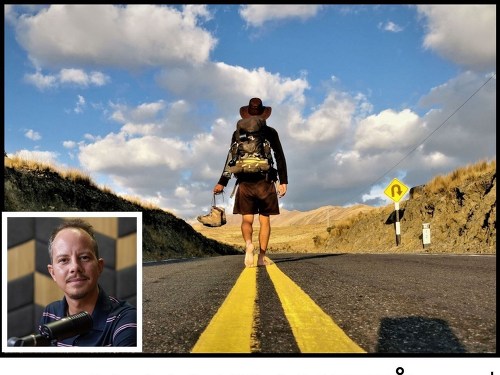 Plakát události 10 000 kilometrů pěšky Jižní Amerikou - Jan Rendl (Brno)