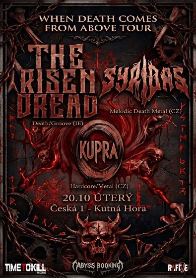 Plakát události When Death Comes From Above Tour 2026 | Kutná Hora