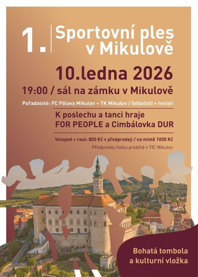 Plakát události 1. sportovní ples
