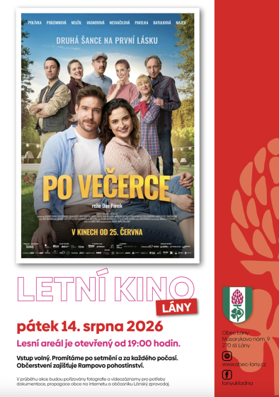 Plakát události Letní kino Lány - Po večerce