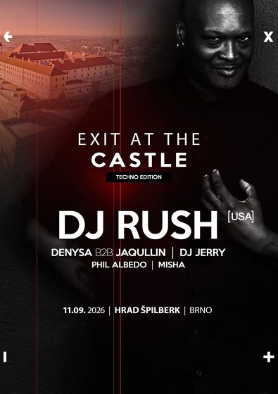 Plakát události EXIT At The Castle | Hrad Špilberk, Brno | Techno edition