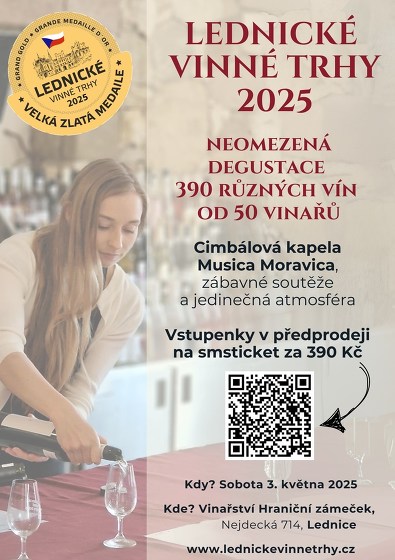 Plakát události Lednické vinné trhy 2025