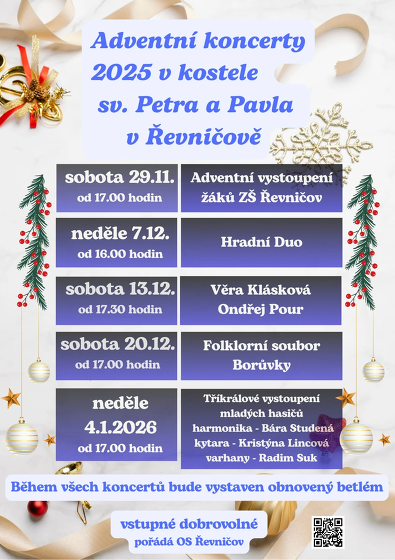 Plakát události Betlém v řevničovském kostele