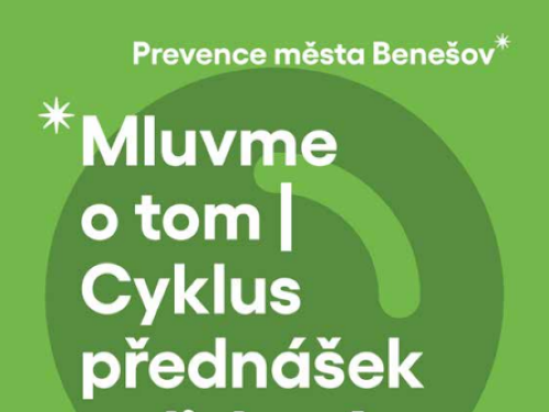 Plakát události Mluvme o tom - Cyklus přednášek a diskusí