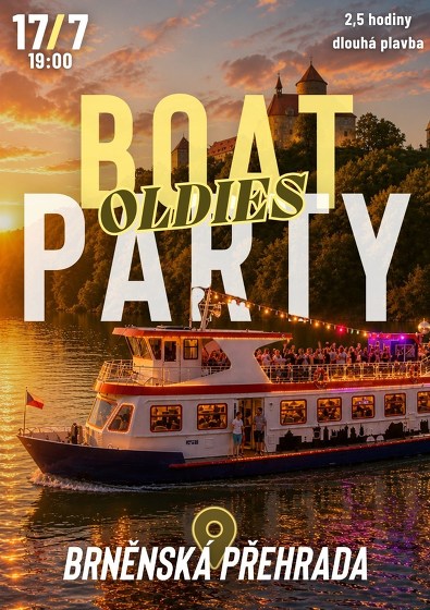 Plakát události Boat Party x Brněnská přehrada x Oldies Party