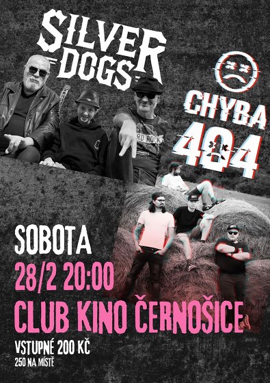 Plakát události Silver Dogs & Chyba 404