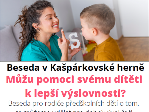 Plakát události Beseda s logopedkou