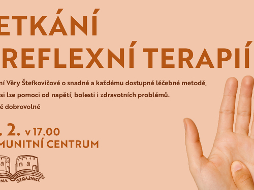 Plakát události Setkání s reflexní terapií