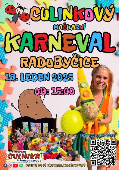 Plakát události Culinka Karneval 2025 I Radobyčice