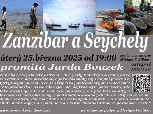 Plakát události Pavlíkov - Zanzibar a Seychely - Jarda Bouzek