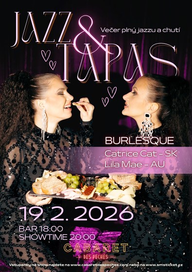 Plakát události Jazz & Tapas: Valentýnská edice