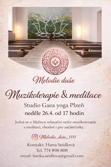 Plakát události Muzikoterapie & meditace