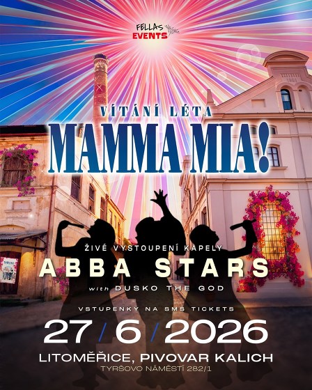 Plakát události MAMMA MIA! Vítání léta open air