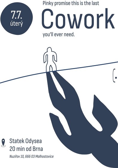 Plakát události Coworking na Statku Odysea