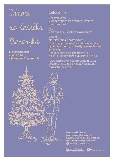 Plakát události Vánoce za tatíčka Masaryka