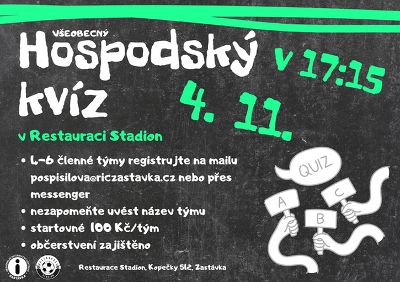 Plakát události Hospodský kvíz