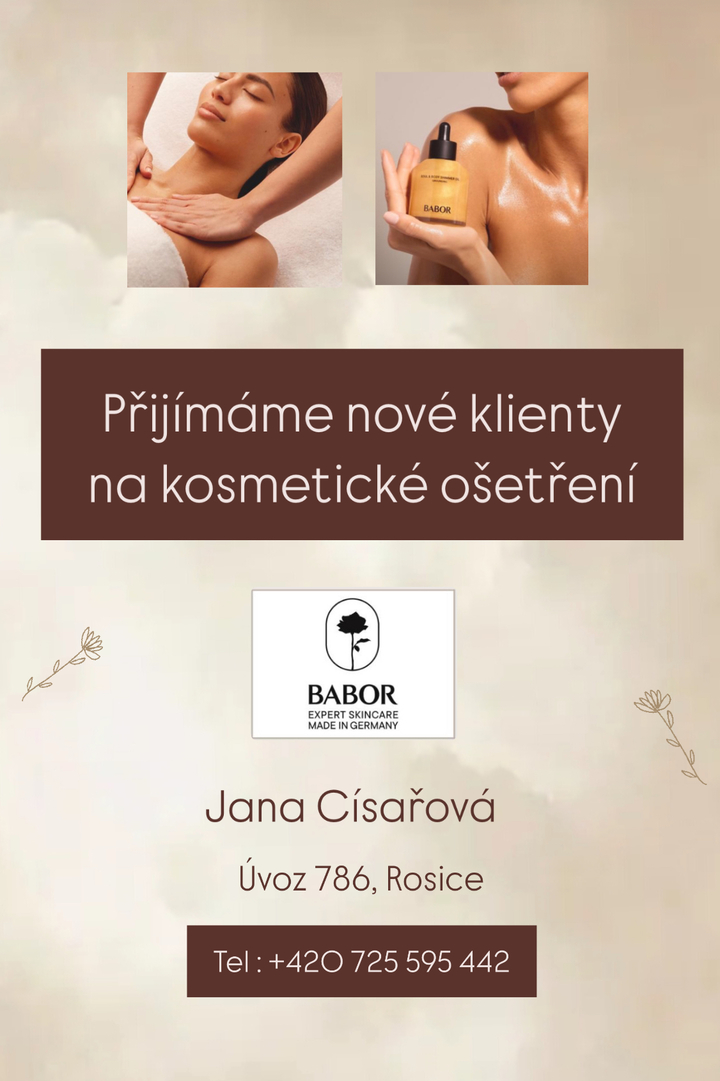 Přijímáme nové klienty na kosmetické ošetření v Rosicích