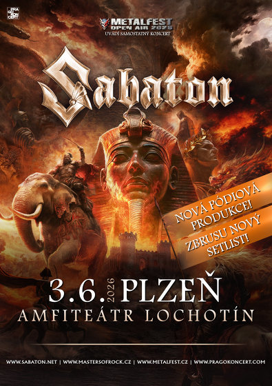 Plakát události koncert SABATON