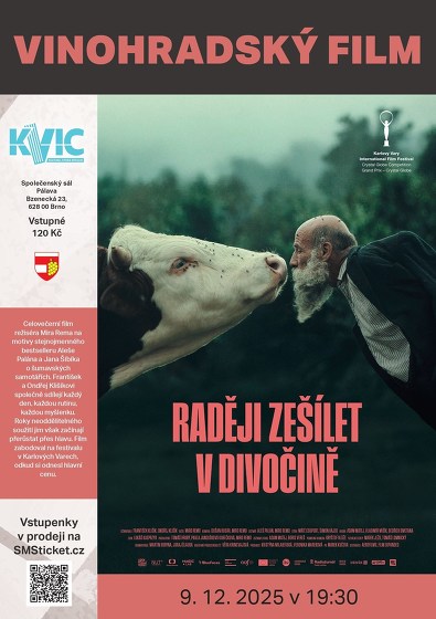 Plakát události Vinohradský film: Raději zešílet v divočině