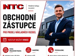 NTC, s. r. o. nabízí práci na pozici Obchodní zástupce pro prodej nákladních vozidel v obci Velká Bíteš