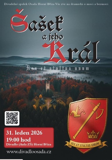 Plakát události Šašek a jeho král (divadlo)