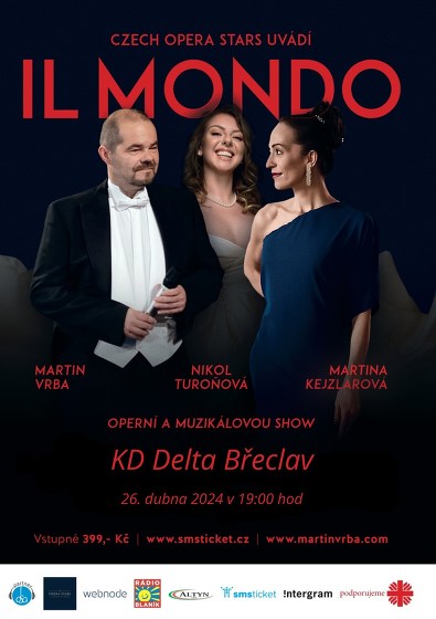 Plakát události Il Mondo - operní recitál tenora Martina Vrby