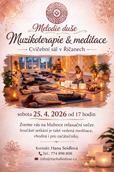 Plakát události Zvuková lázeň (sound healing) & hluboká relaxace a uvolnění
