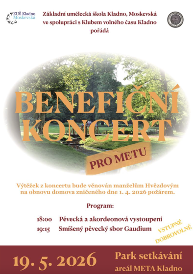 Plakát události Benefiční koncert pro Metu
