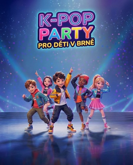 Plakát události Párty pro děti ve stylu K-Pop Demon Hunters