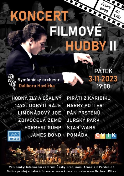 Plakát události Koncert filmové hudby II