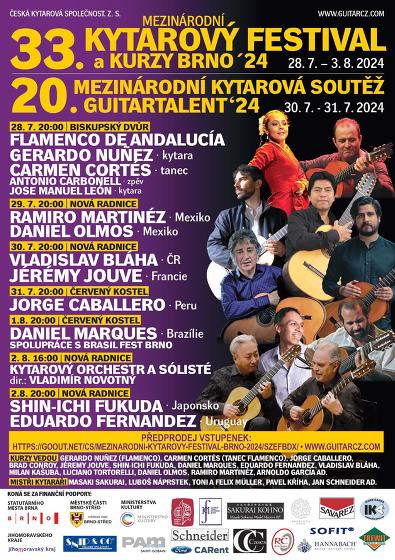Plakát události 33. Mezinárodní kytarový festival a kurzy Brno´24
