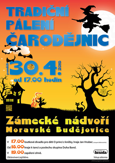 Plakát události Pálení čarodějnic