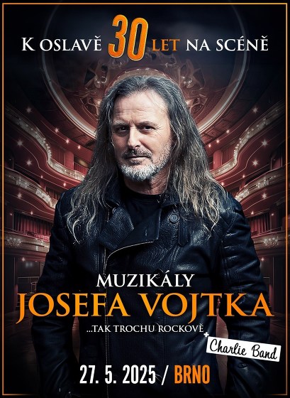 Plakát události Muzikály Josefa Vojtka v Brně