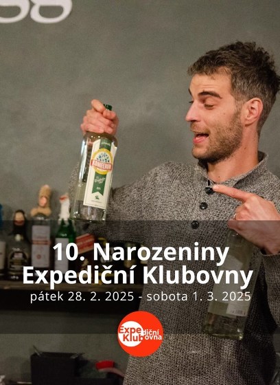 Plakát události 10. Narozeniny Expediční klubovny