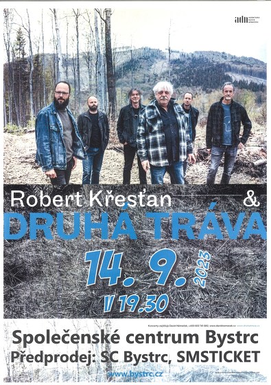 Plakát události Robert Křesťan & Druhá Tráva