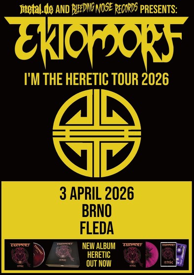Plakát události Ektomorf (HU): I'm the Heretic Tour 2026