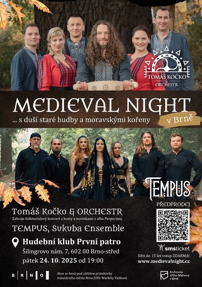 Plakát události Medieval Night (Brno)