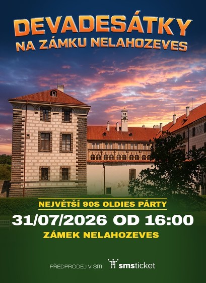 Plakát události Devadesátky na zámku Nelahozeves