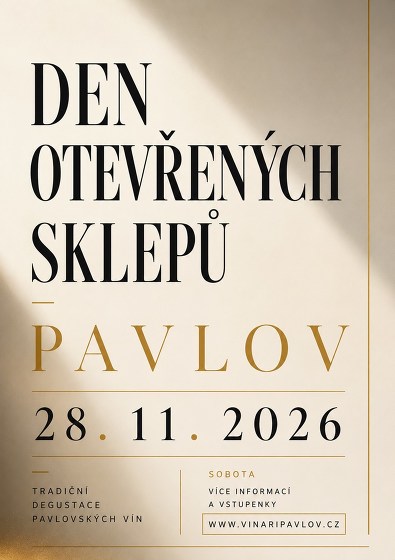 Plakát události Den otevřených sklepů v Pavlově