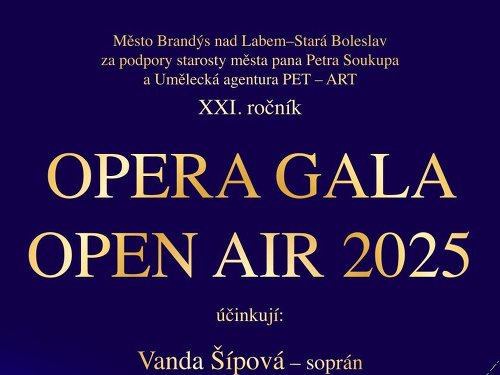 Plakát události Opera Gala Open Air 2025
