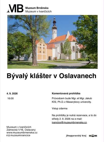 Plakát události Komentovaná prohlídka: Bývalý klášetr v Oslavanech