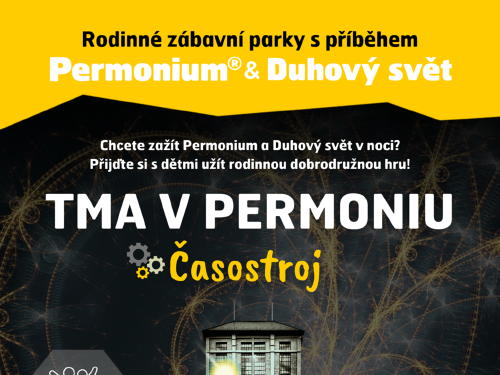 Plakát události Tma v Permoniu pro rodiny s dětmi
