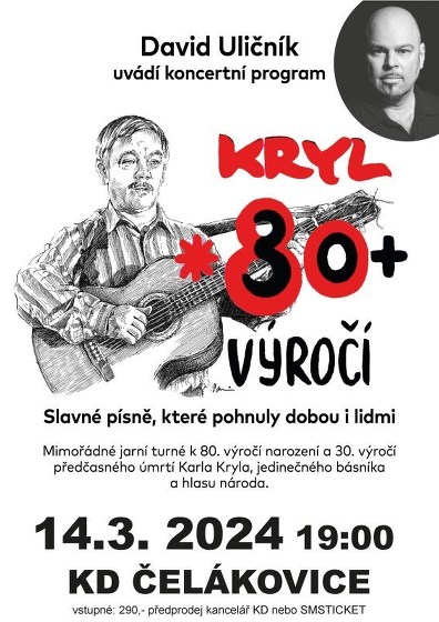 Plakát události David Uličník - KRYL *80+30 VÝROČÍ